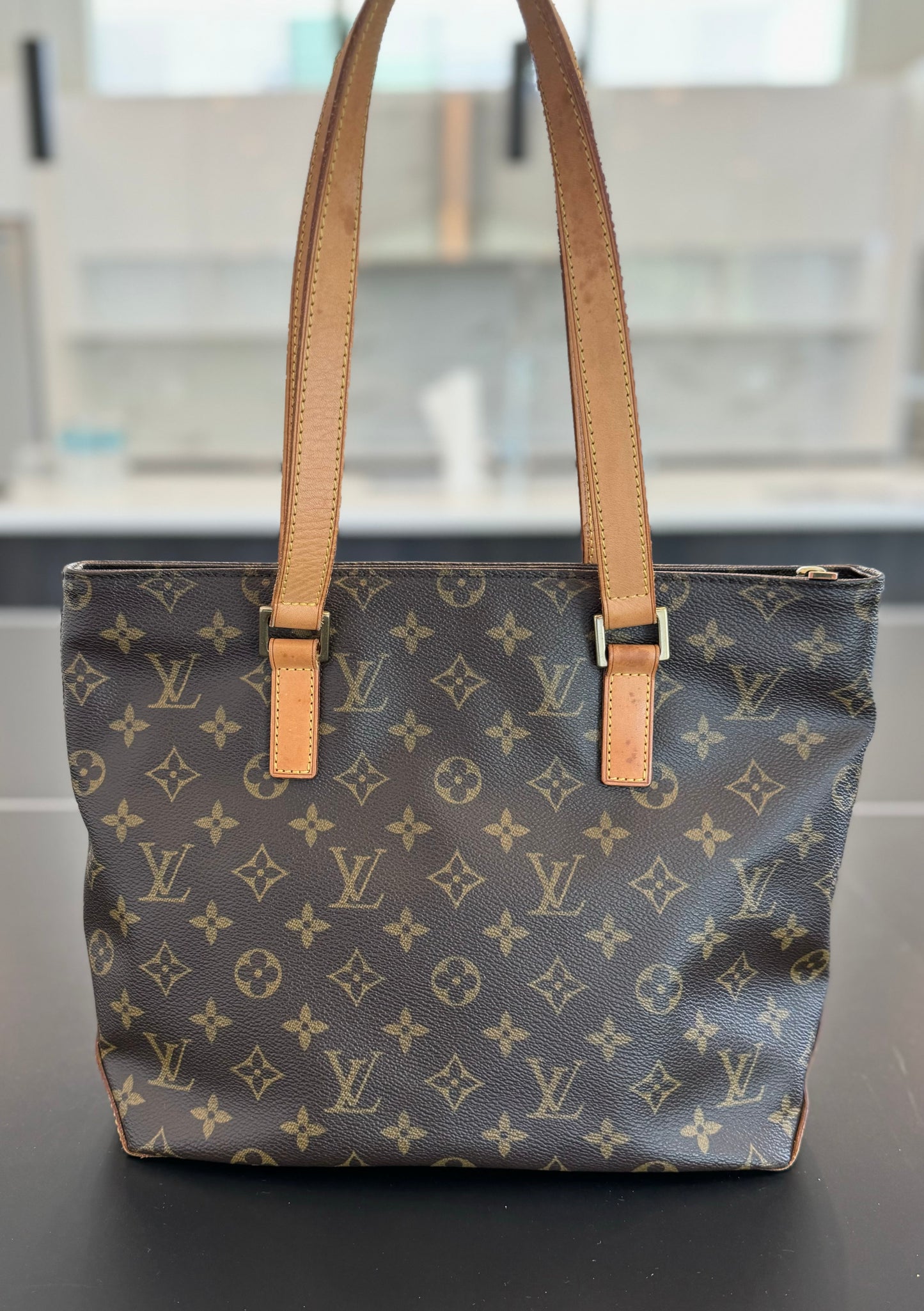 Louis Vuitton Cabas Piano Tote Brown Monogram Canvas