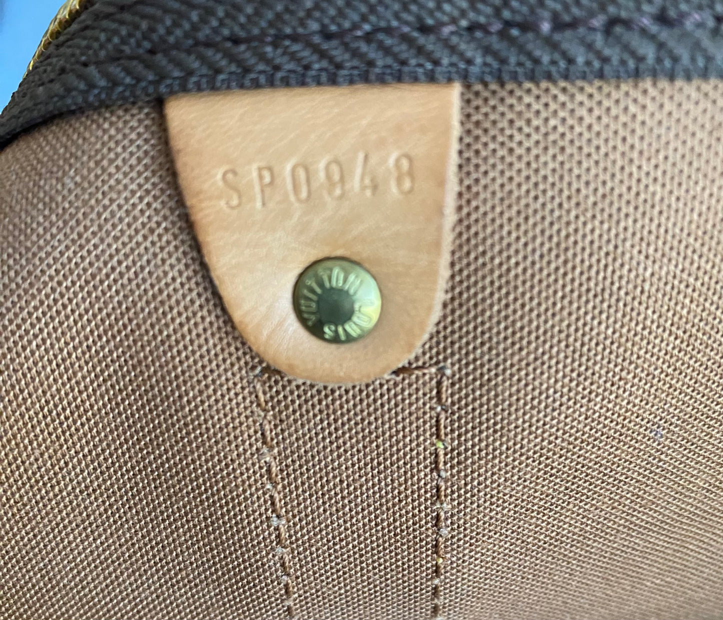 Louis Vuitton Keepall 50 Brown Canvas Duffle Travel Bag