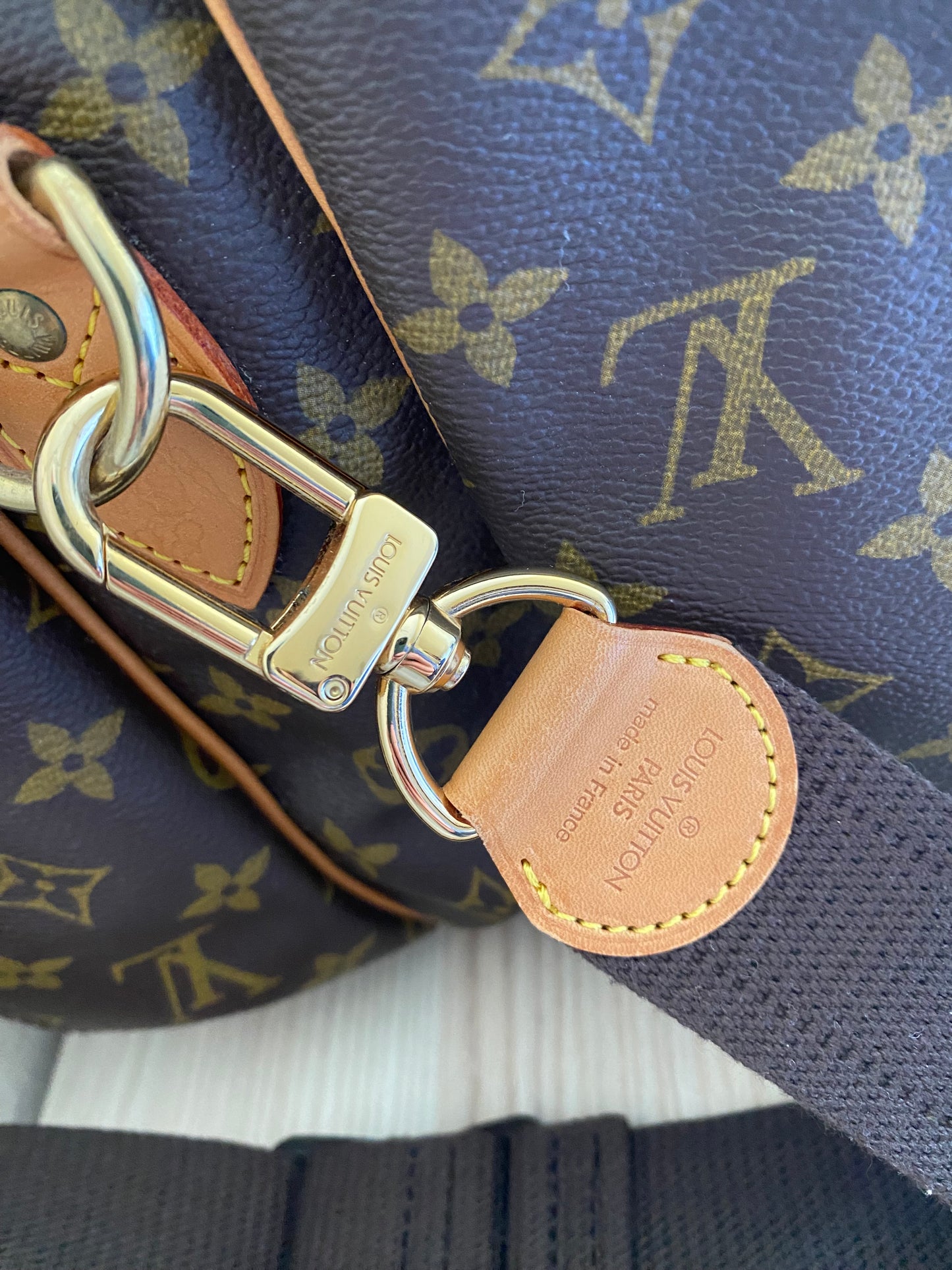 Louis Vuitton Alize 3 Poches Luggage Bag 55 Large Brown Canvas