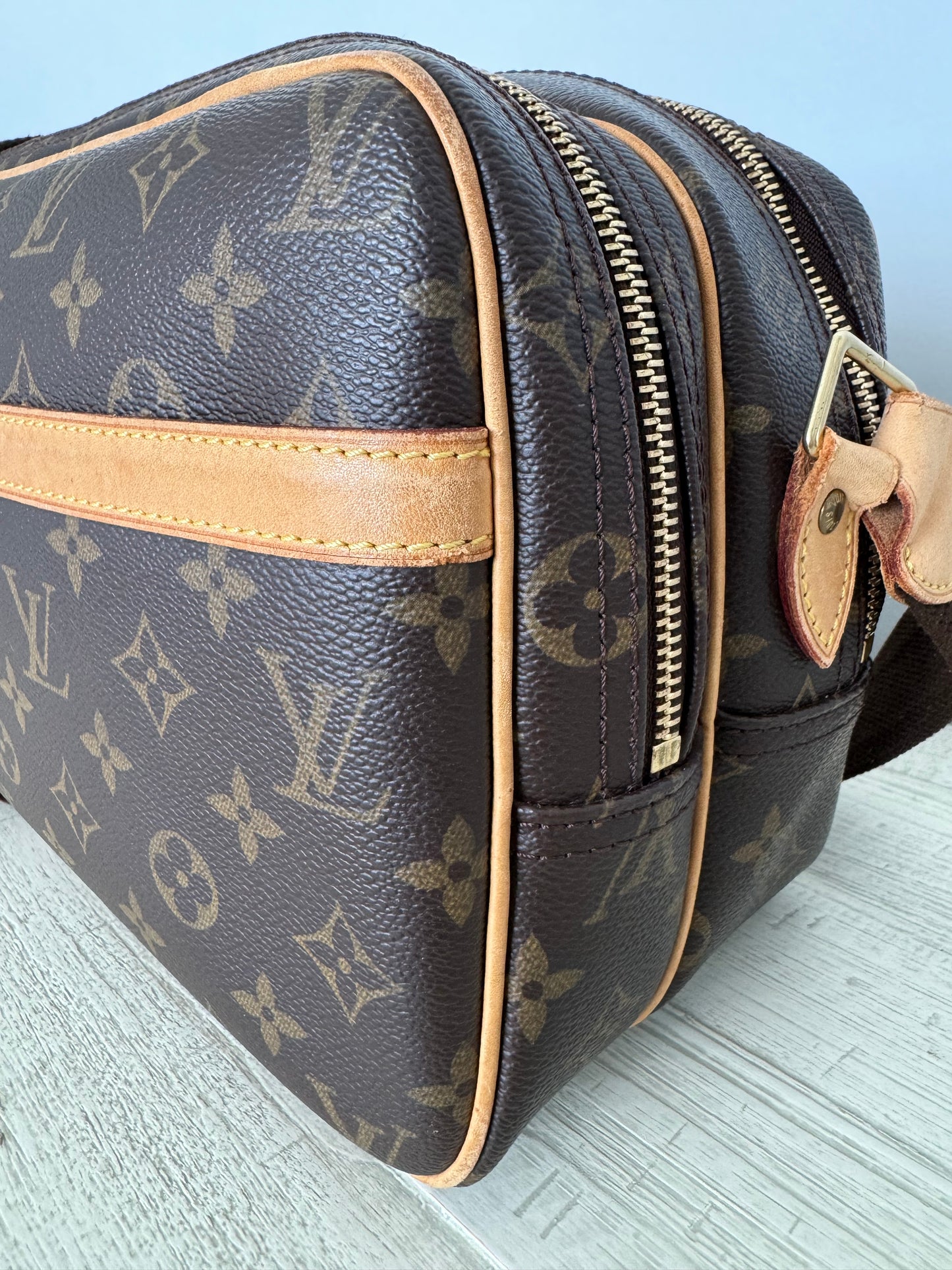 Louis Vuitton LV Reporter PM Crossbody Messenger Bag Brown Monogram
