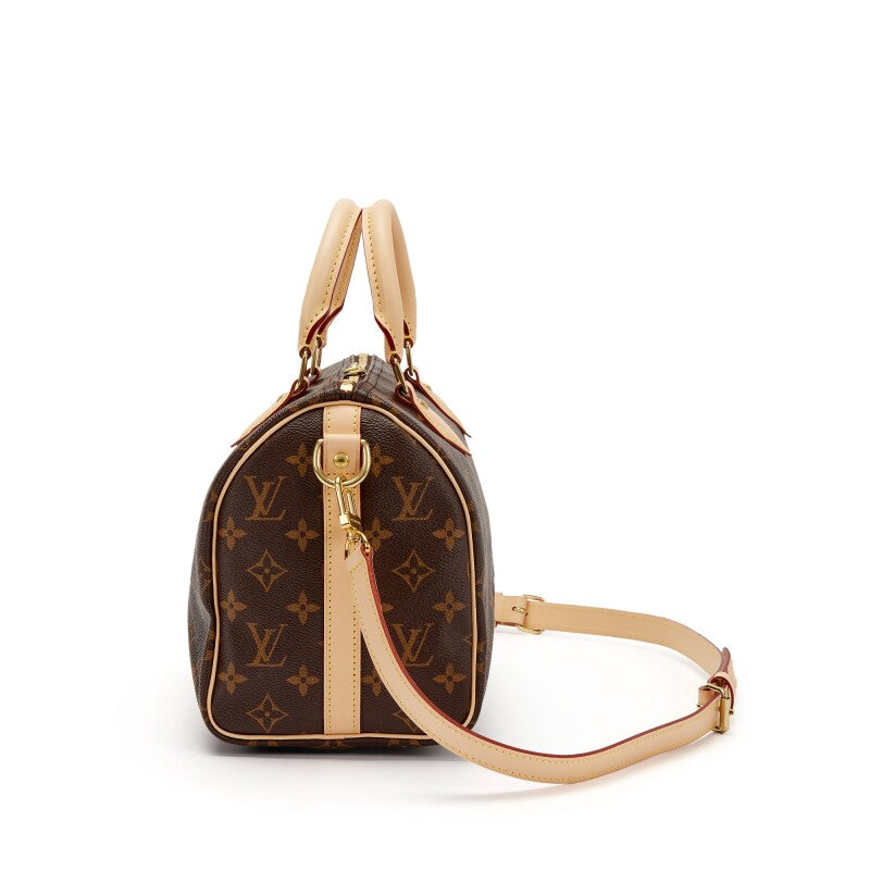Louis Vuitton Speedy 25 Bandouliere Shoulder Bag Brown Canvas