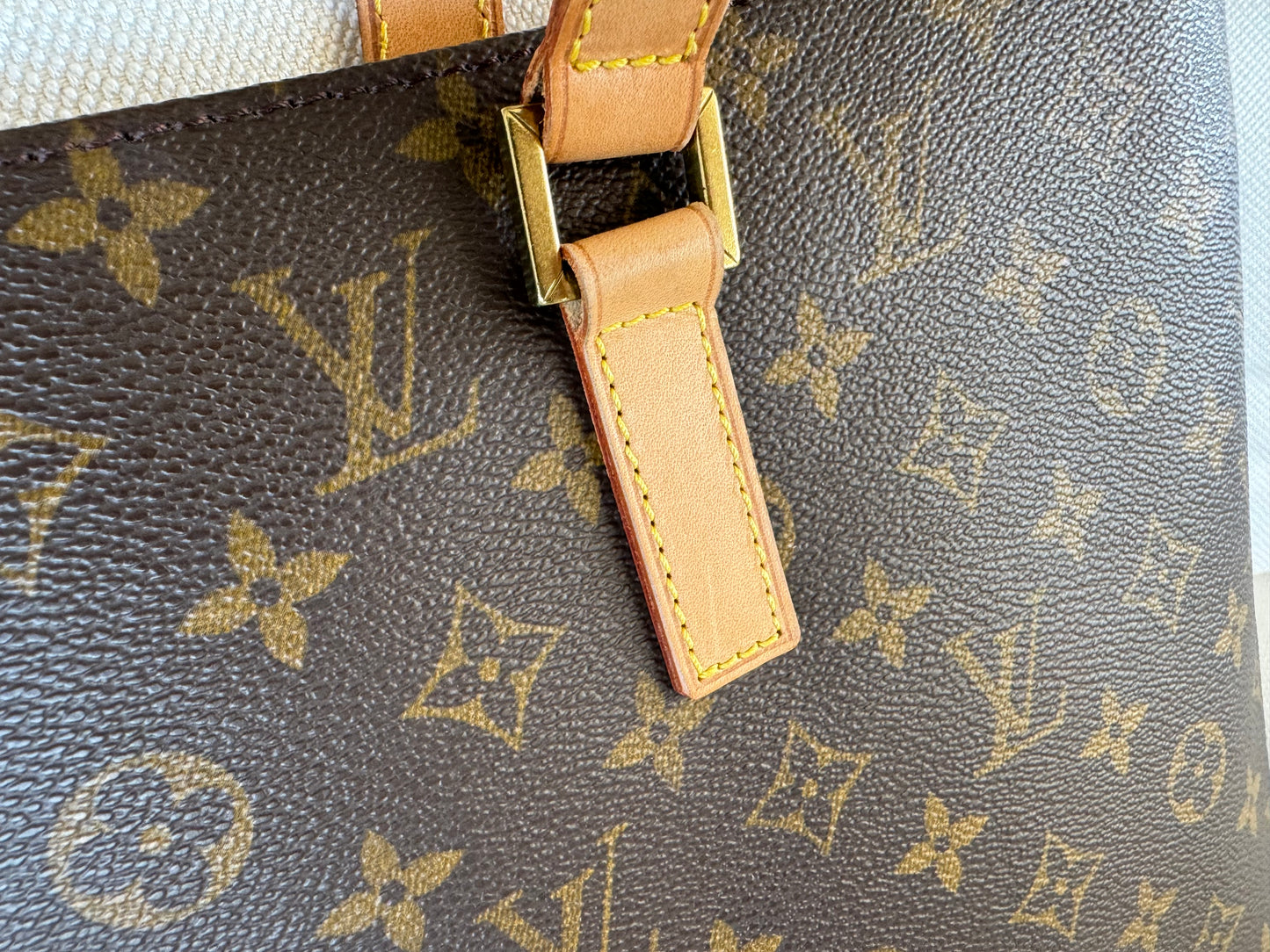 Louis Vuitton Luco Tote Brown Leather
