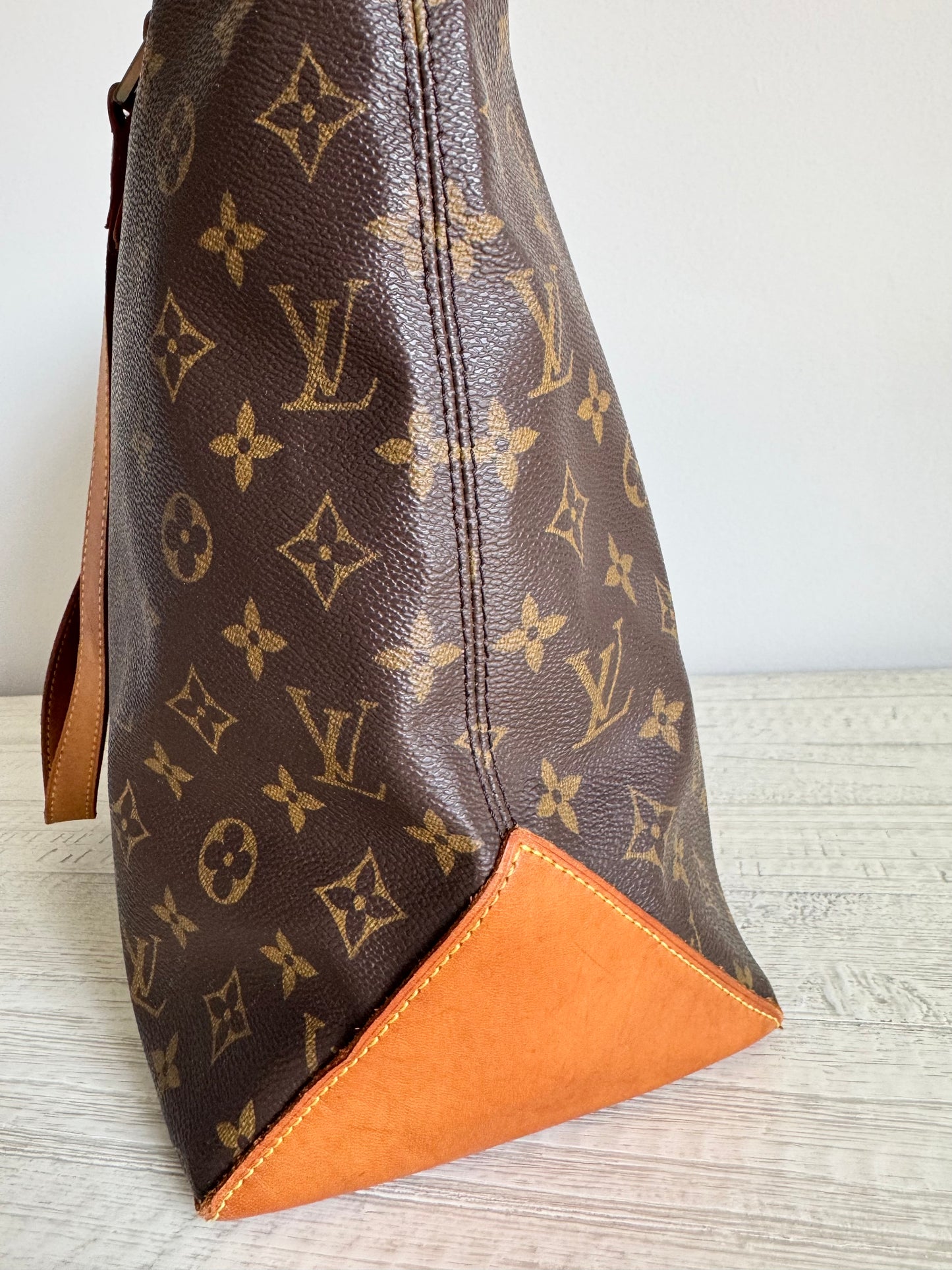 Louis Vuitton Cabas Mezzo Brown Monogram Shoulder Bag