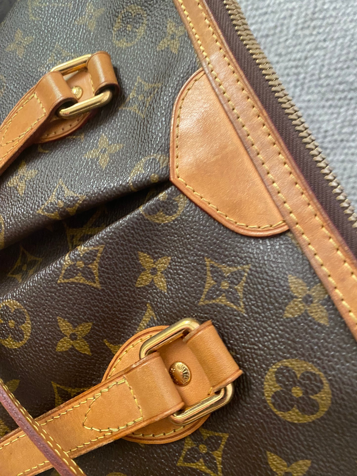 Louis Vuitton Palermo Shoulder Bag PM Brown Monogram