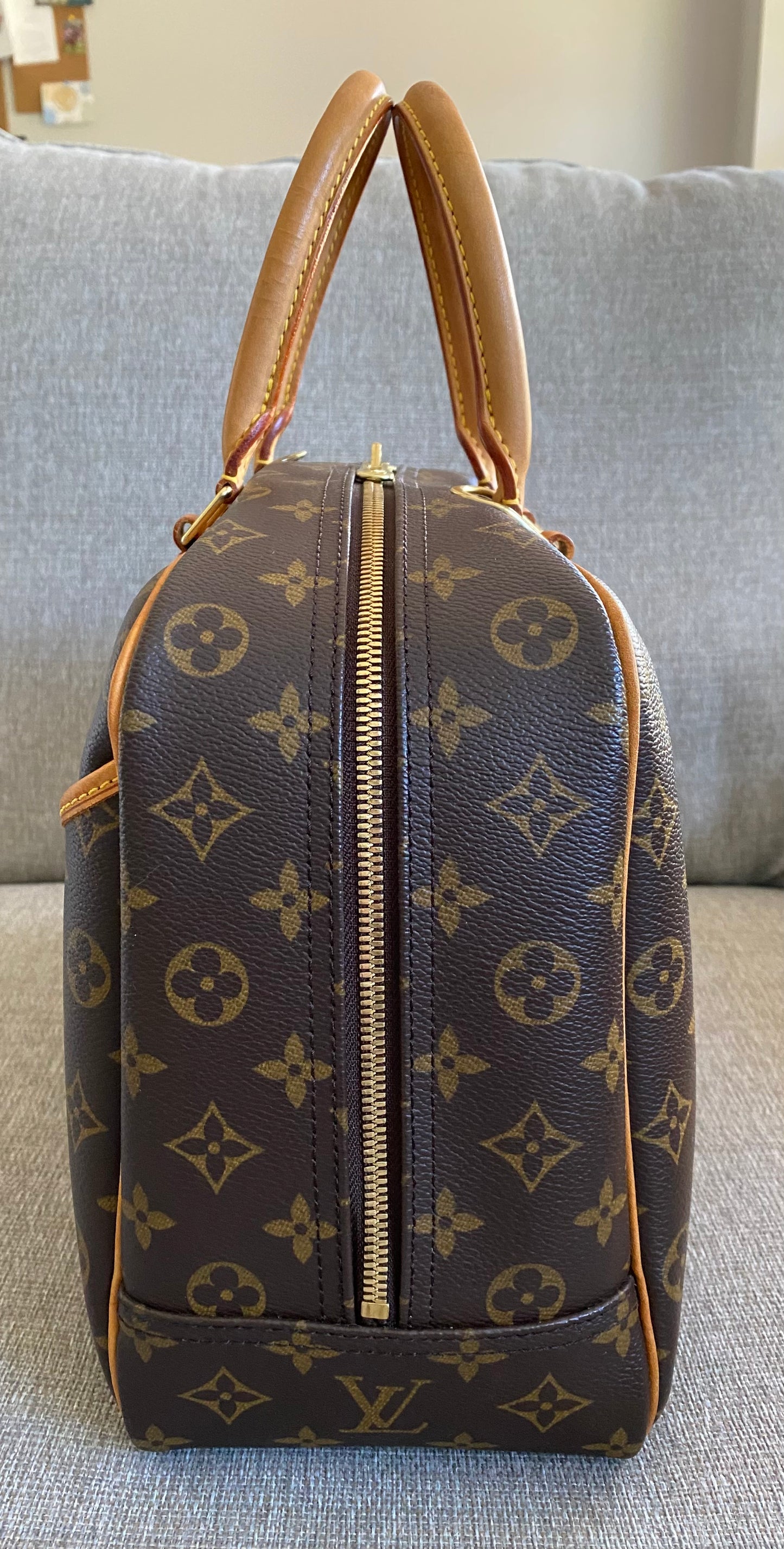 Louis Vuitton Deauville Brown Monogram Travel Everyday Handbag