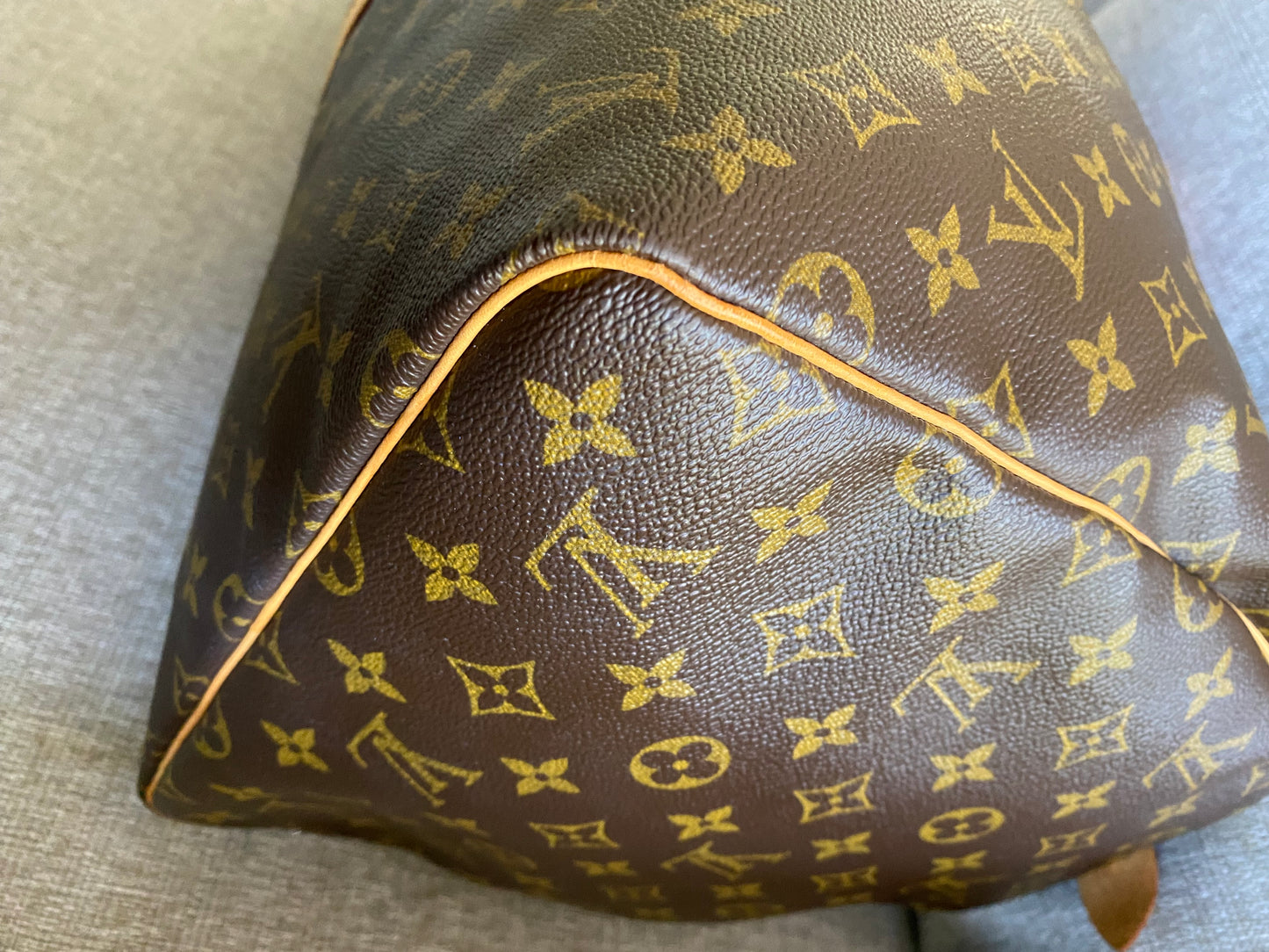 Louis Vuitton Keepall 55 Brown Monogram Canvas Duffle Travel Bag