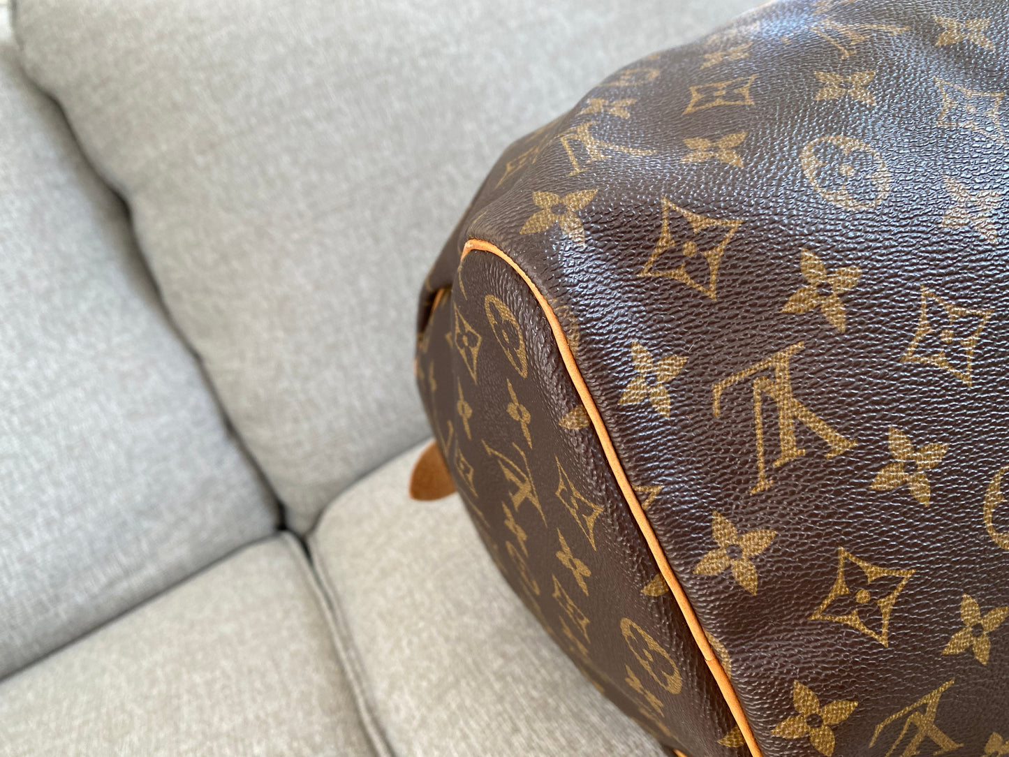 Louis Vuitton LV Keepall 45 Brown Monogram Travel Duffle Bag