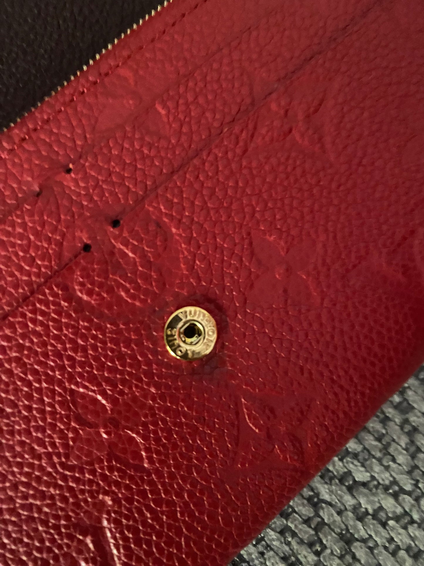 Louis Vuitton Monogram Empreinte Emily Long Bifold Wallet