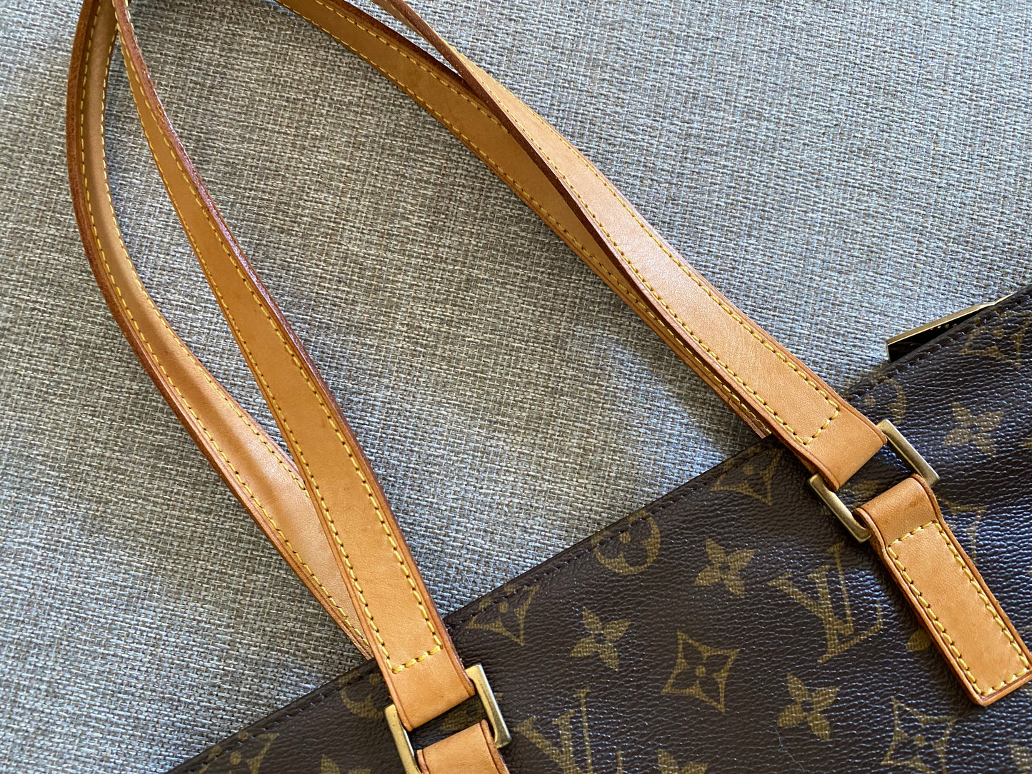 Louis Vuitton Cabas Piano Tote Brown Monogram Canvas