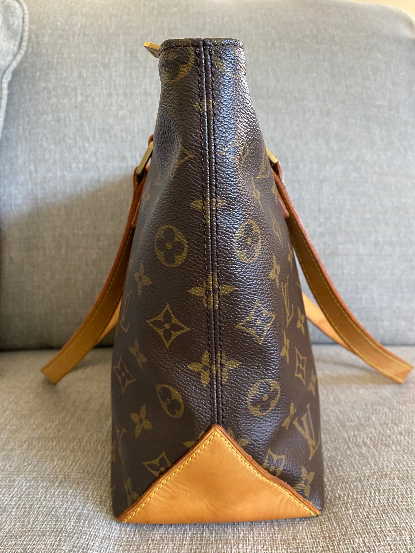 Louis Vuitton Cabas Piano Tote Brown Monogram Canvas