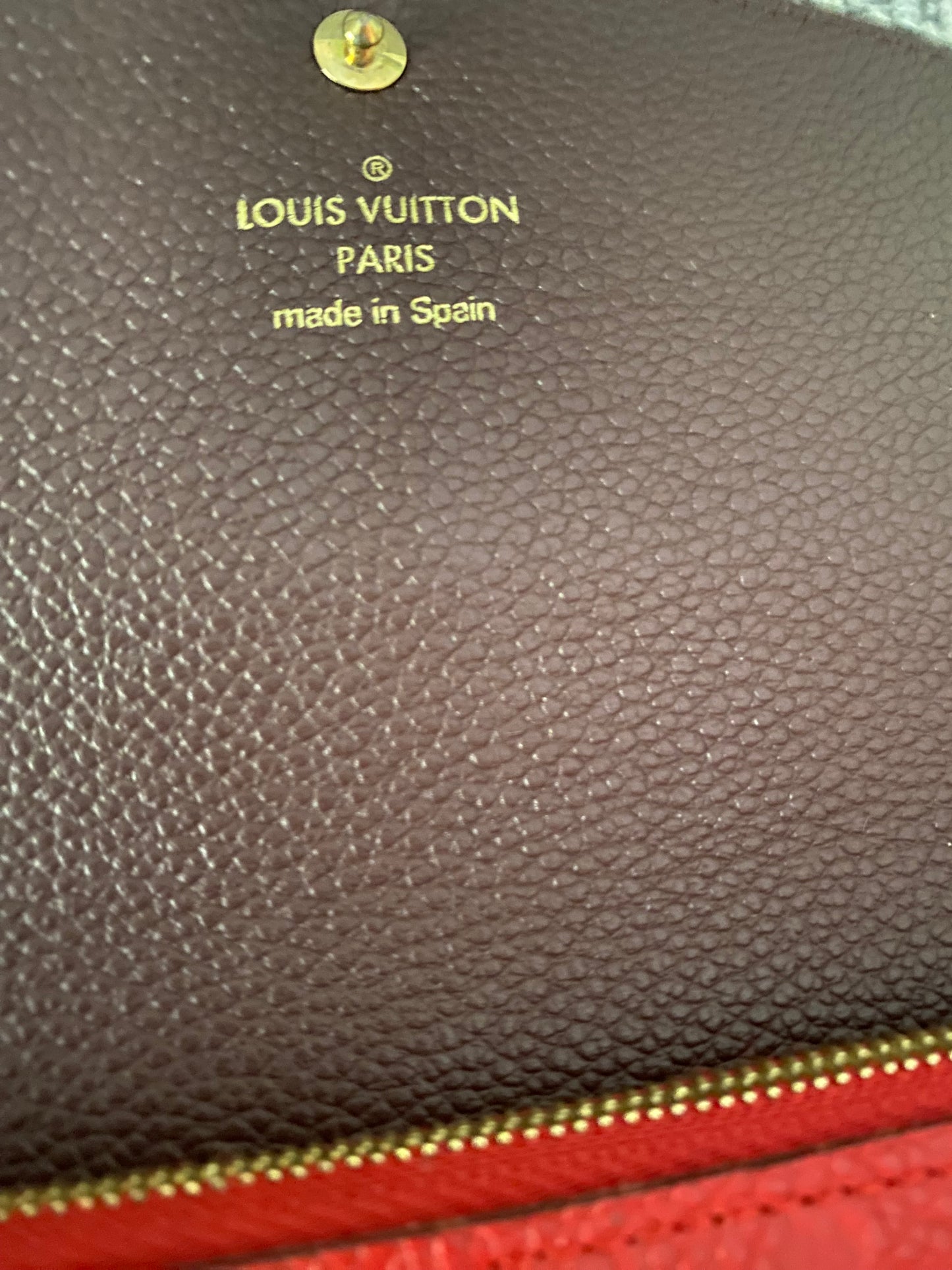 Louis Vuitton Monogram Empreinte Emily Long Bifold Wallet