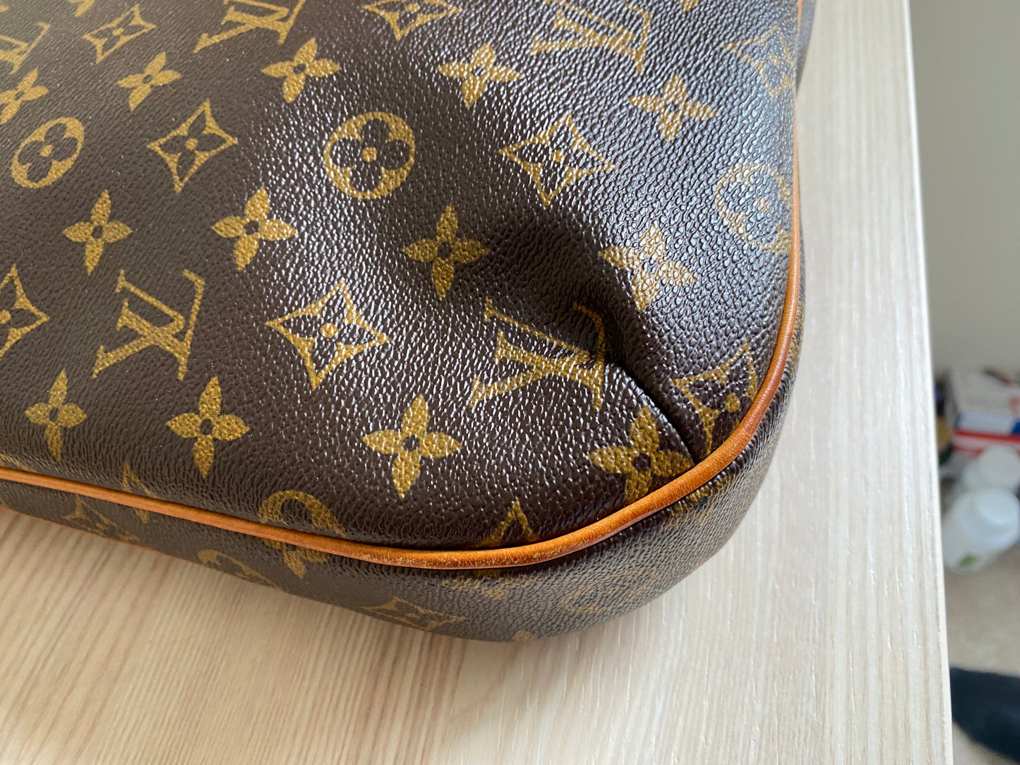 Louis Vuitton Odeon Shoulder Bag PM Brown Canvas