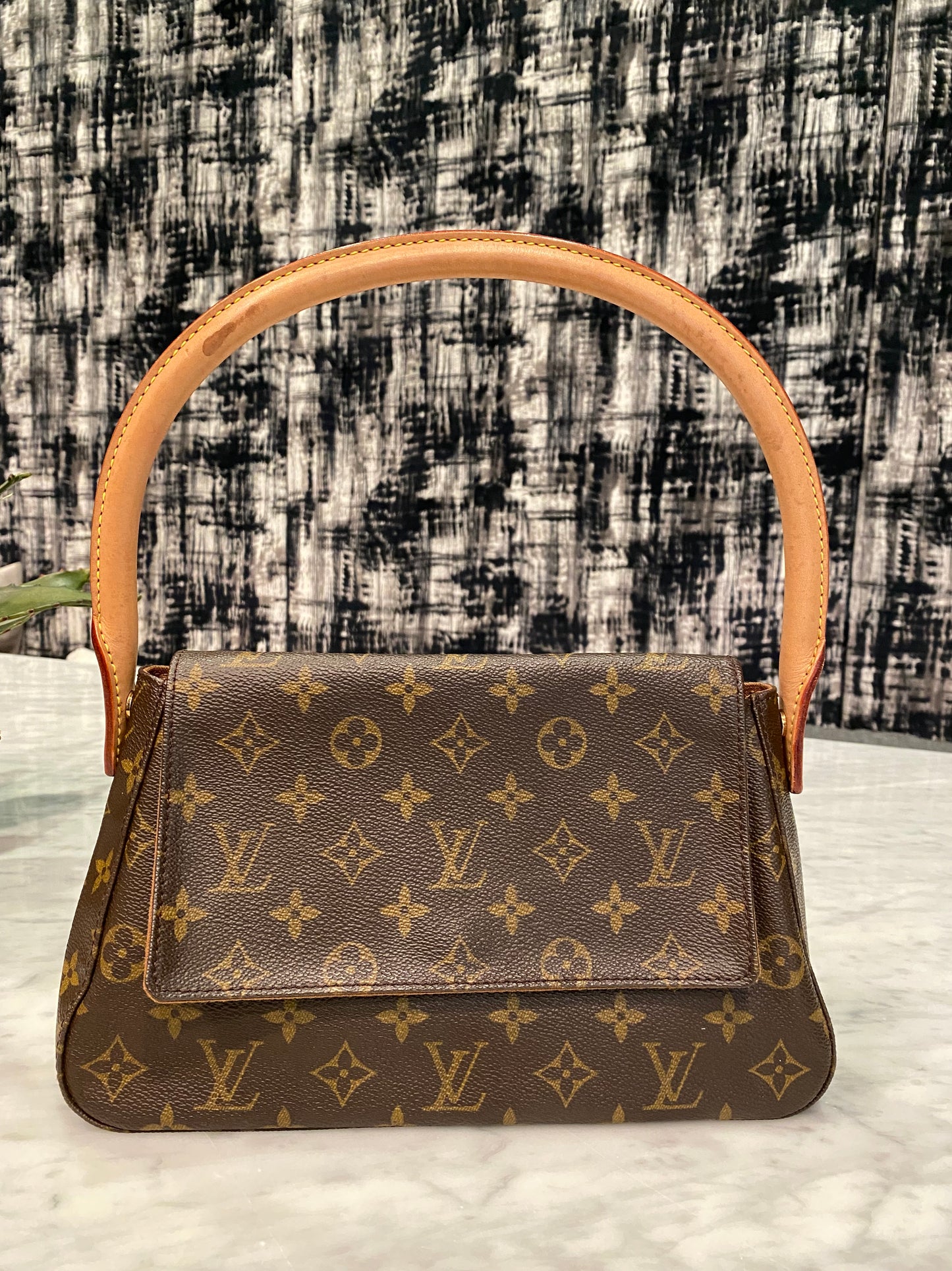 Louis Vuitton LV Shoulder Bag Mini Looping Brown Monogram
