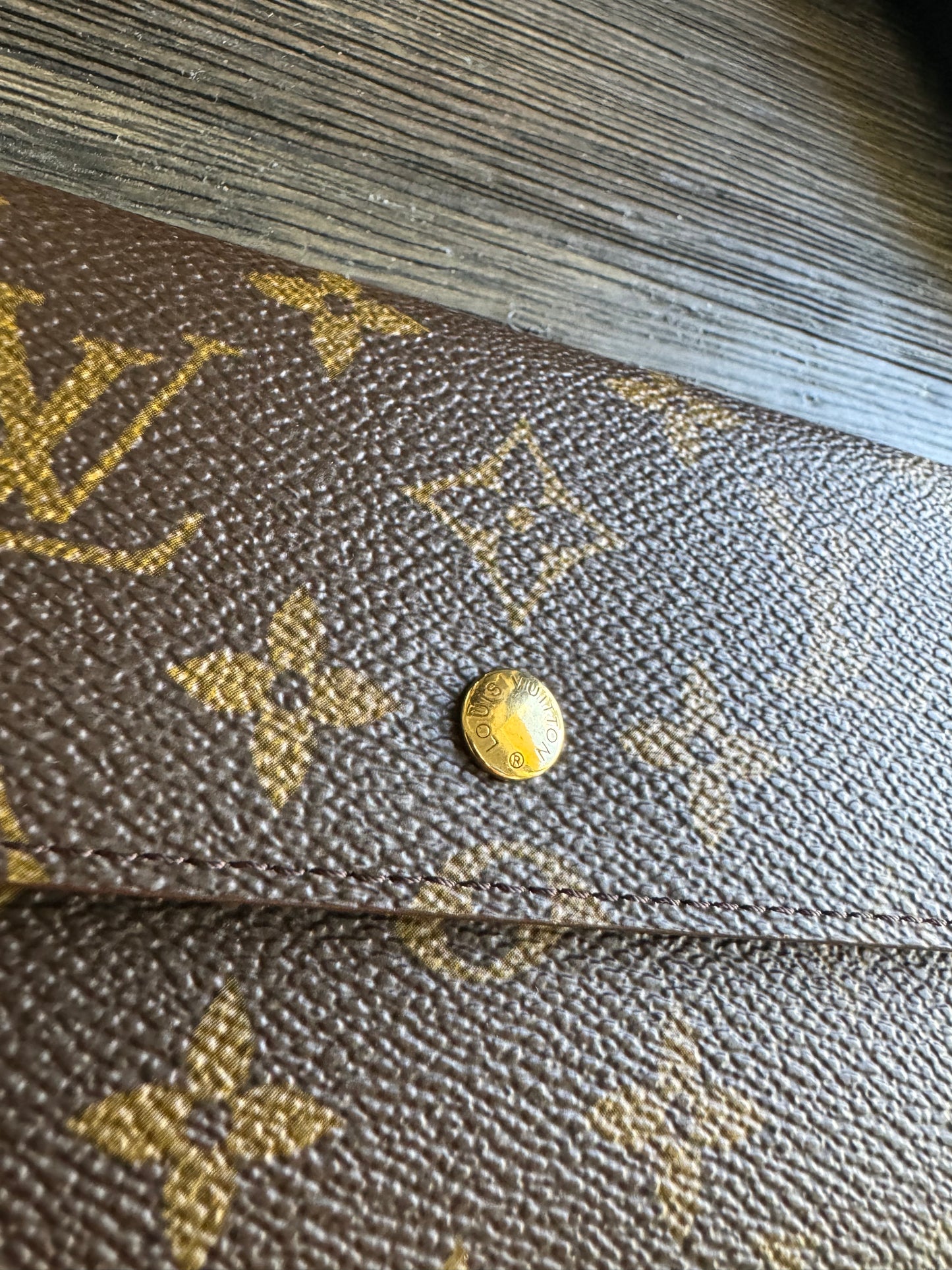 Louis Vuitton Long Wallet Portefeuille International Brown Monogram