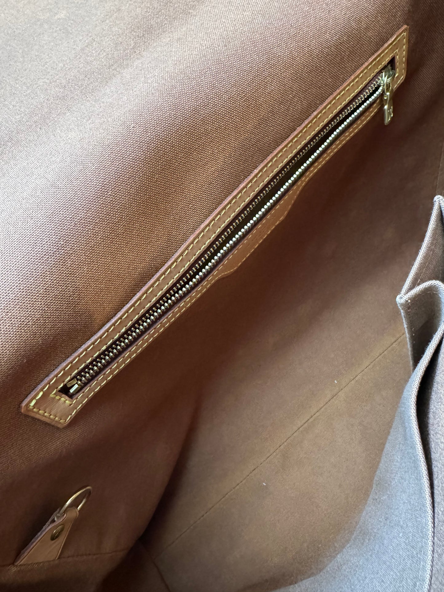 Louis Vuitton Abbesses Messenger Crossbody Laptop Bag Brown Monogram