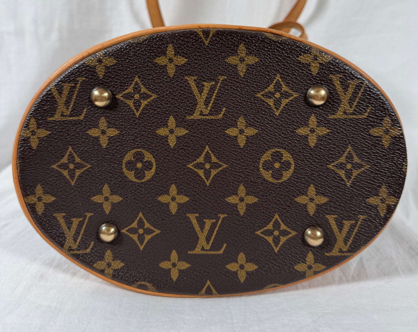 Louis Vuitton LV Monogram Canvas Bucket PM Handbag Tote Bag Purse - VERY GOOD