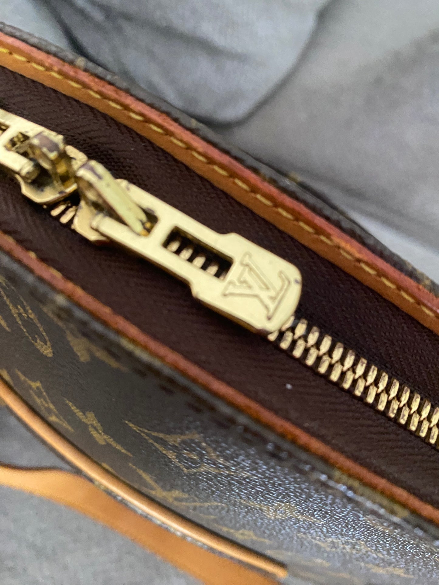 Louis Vuitton Ellipse GM Shoulder Bag Brown Canvas