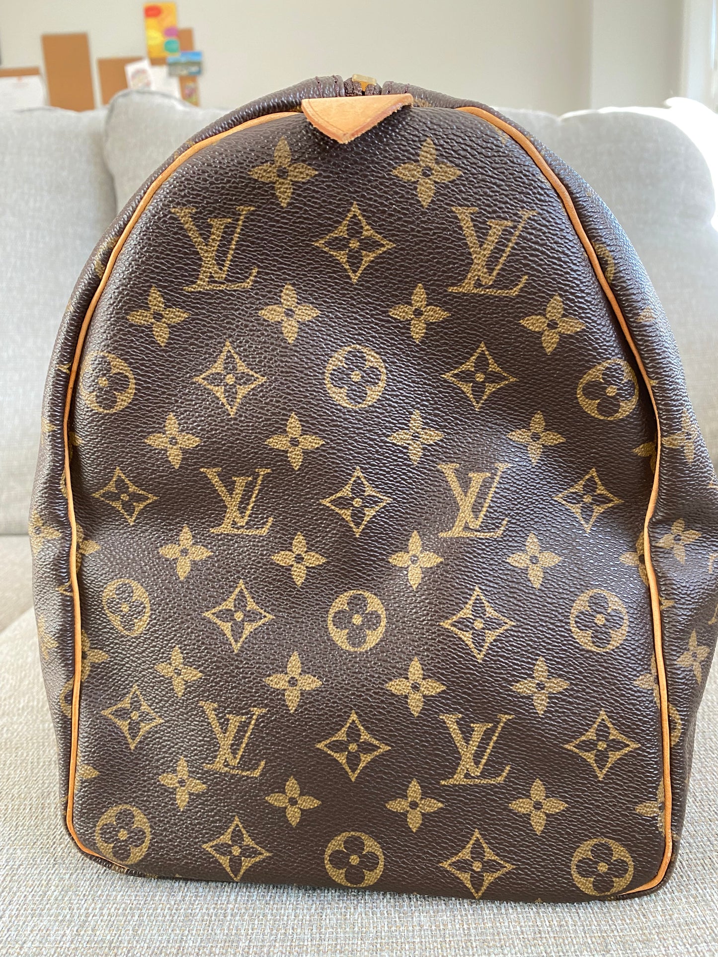Louis Vuitton LV Keepall 45 Brown Monogram Travel Duffle Bag