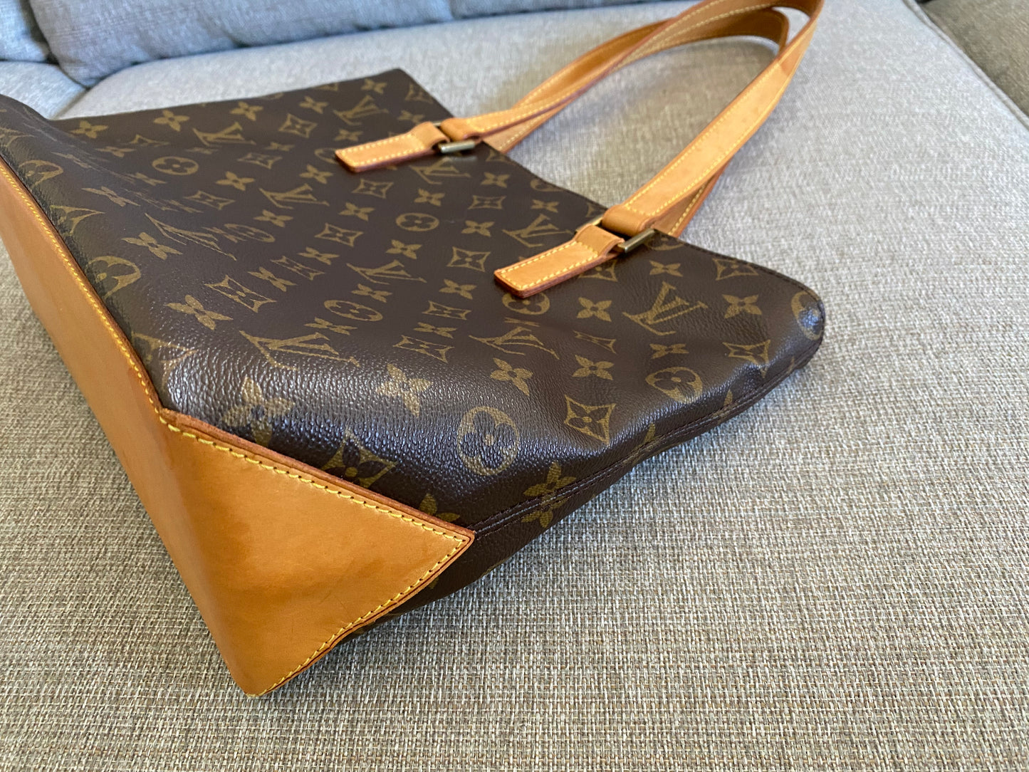 Louis Vuitton Cabas Piano Tote Brown Monogram Canvas
