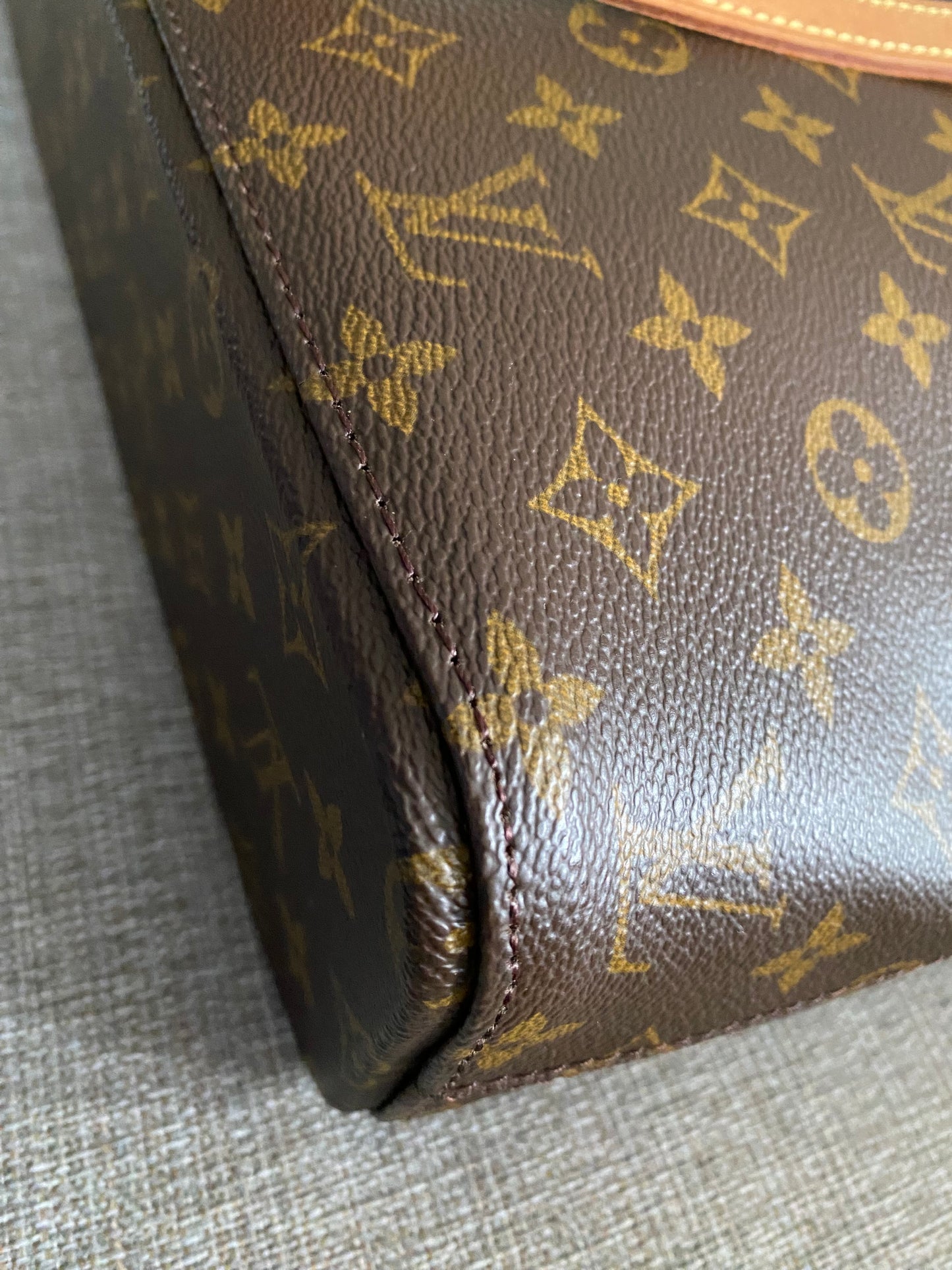 Louis Vuitton Luco Monogram Canvas Tote Handbag Brown