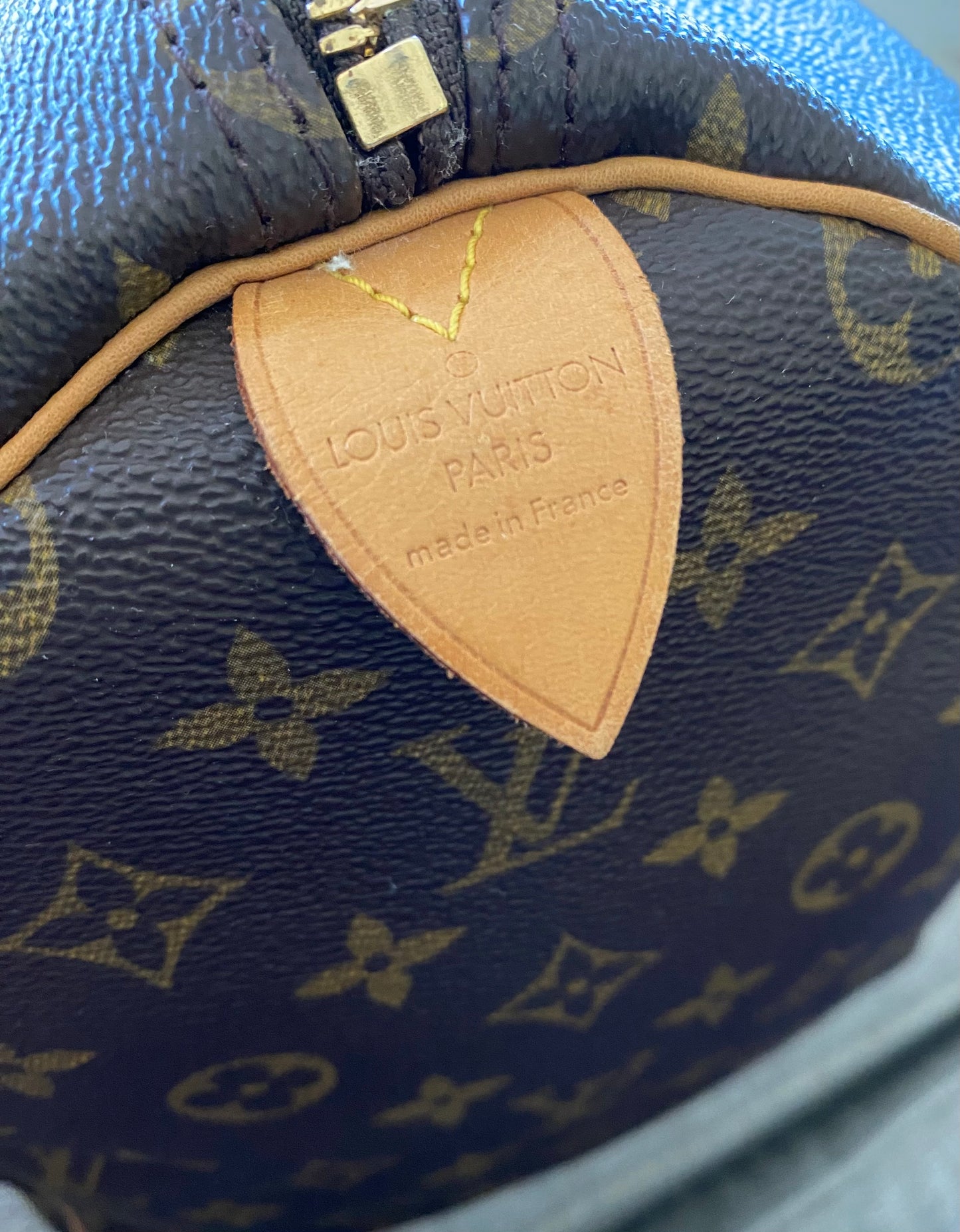 Louis Vuitton Keepall 50 Brown Canvas Duffle Travel Bag