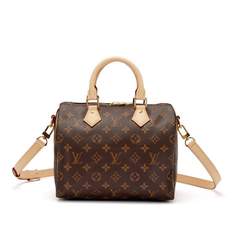 Louis Vuitton Speedy 25 Bandouliere Shoulder Bag Brown Canvas