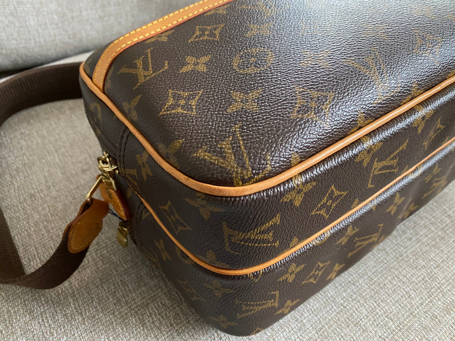 Louis Vuitton Reporter PM Crossbody Messenger Bag Brown Monogram