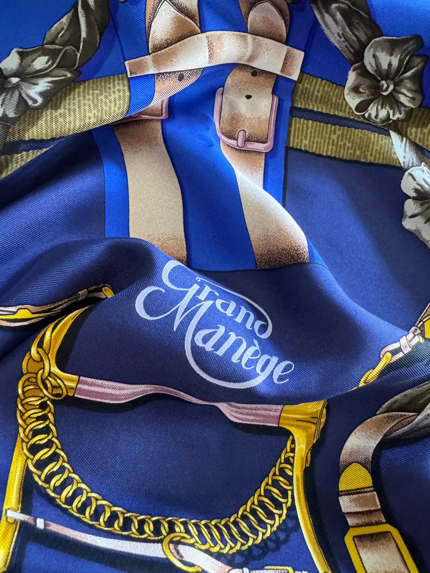 Grand Manege HERMES Scarf by Henry D'Origny 90cm 100% Silk