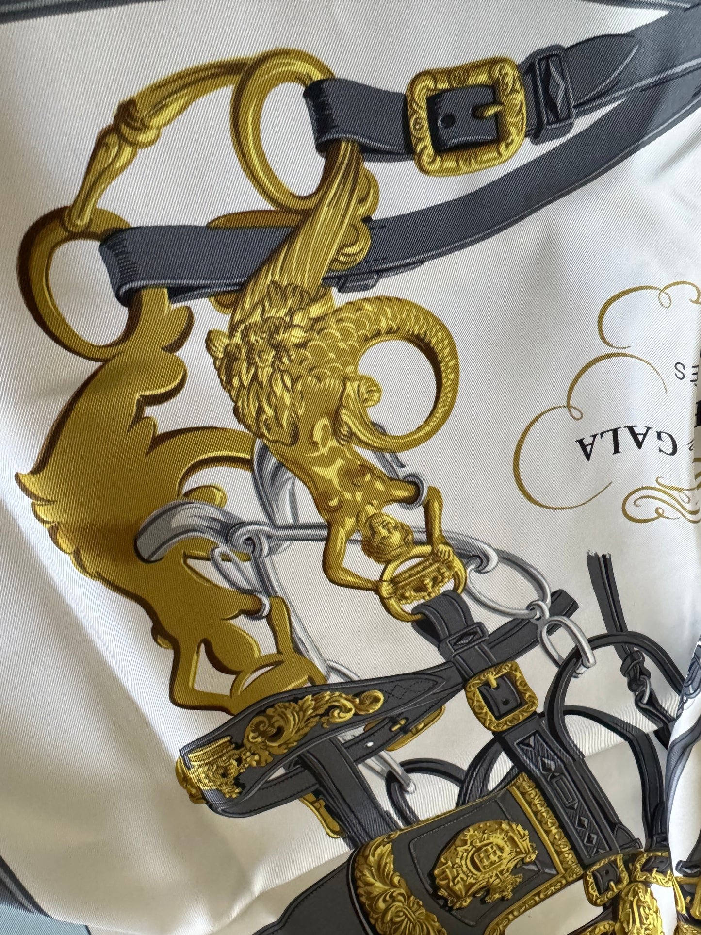 HERMES Brides De Gala Carre 90 Scarf 100% Silk