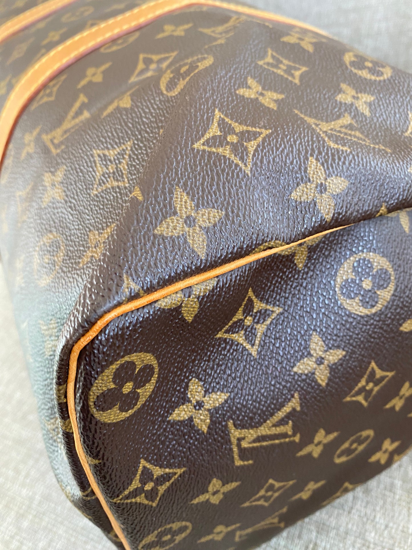 Louis Vuitton LV Keepall 45 Brown Monogram Travel Duffle Bag