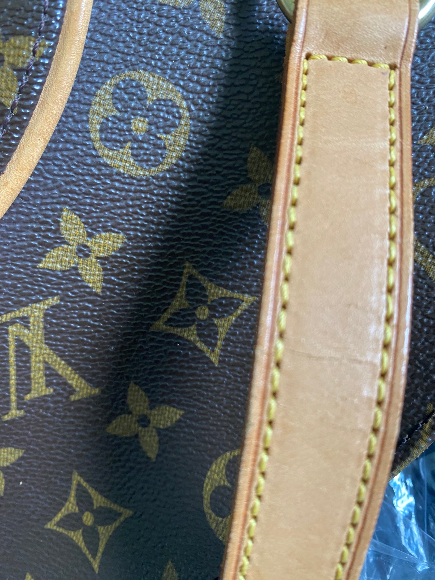 Louis Vuitton Ellipse GM Shoulder Bag Brown Canvas