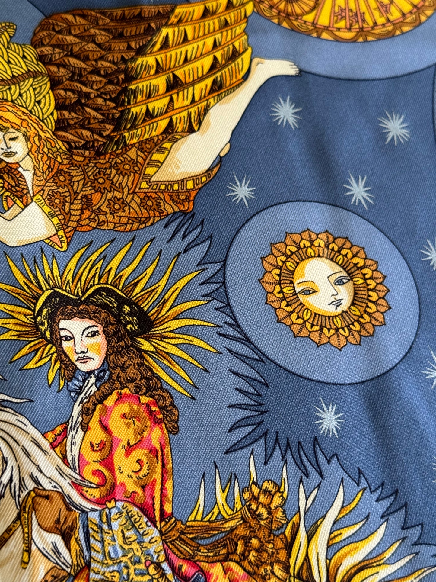 HERMES Le Roy Soleil Carre 90 by Annie Faivre