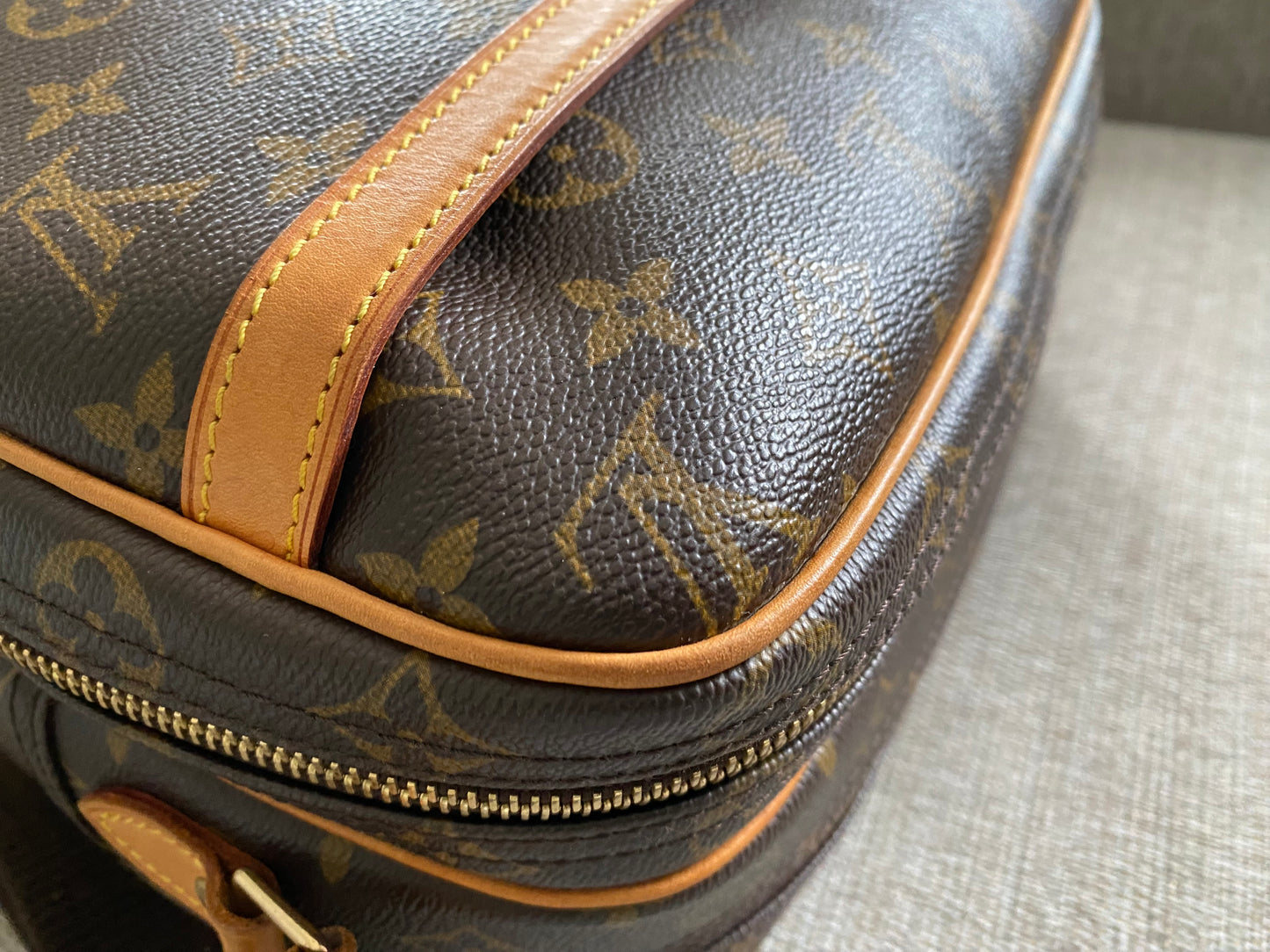 Louis Vuitton Reporter PM Crossbody Messenger Bag Brown Monogram