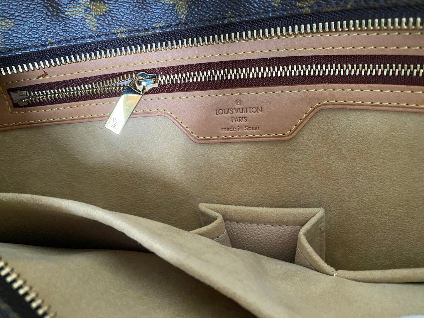 Louis Vuitton Luco Monogram Canvas Tote Handbag Brown