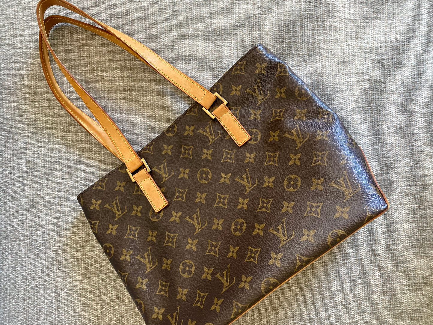 Louis Vuitton Cabas Piano Tote Brown Monogram Canvas