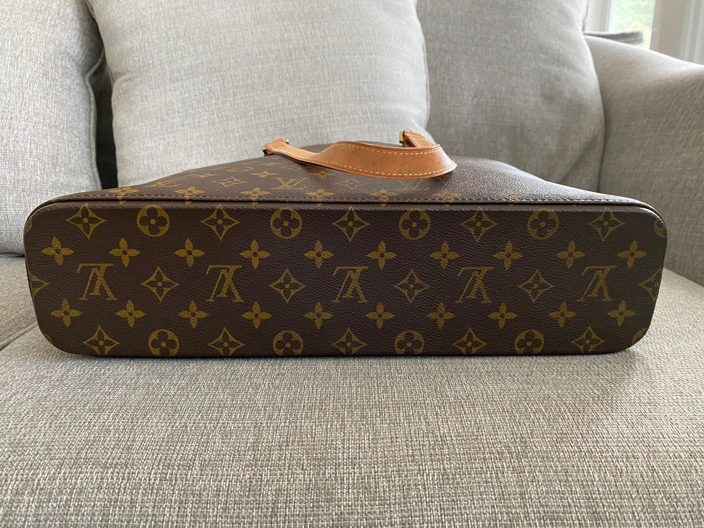 Louis Vuitton Luco Monogram Canvas Tote Handbag Brown
