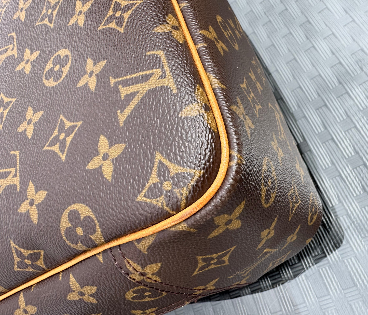 Louis Vuitton Deauville Bowling Vanity Brown Monogram Canvas