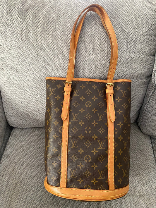 Louis Vuitton LV Tote Bucket bag GM Brown Monogram