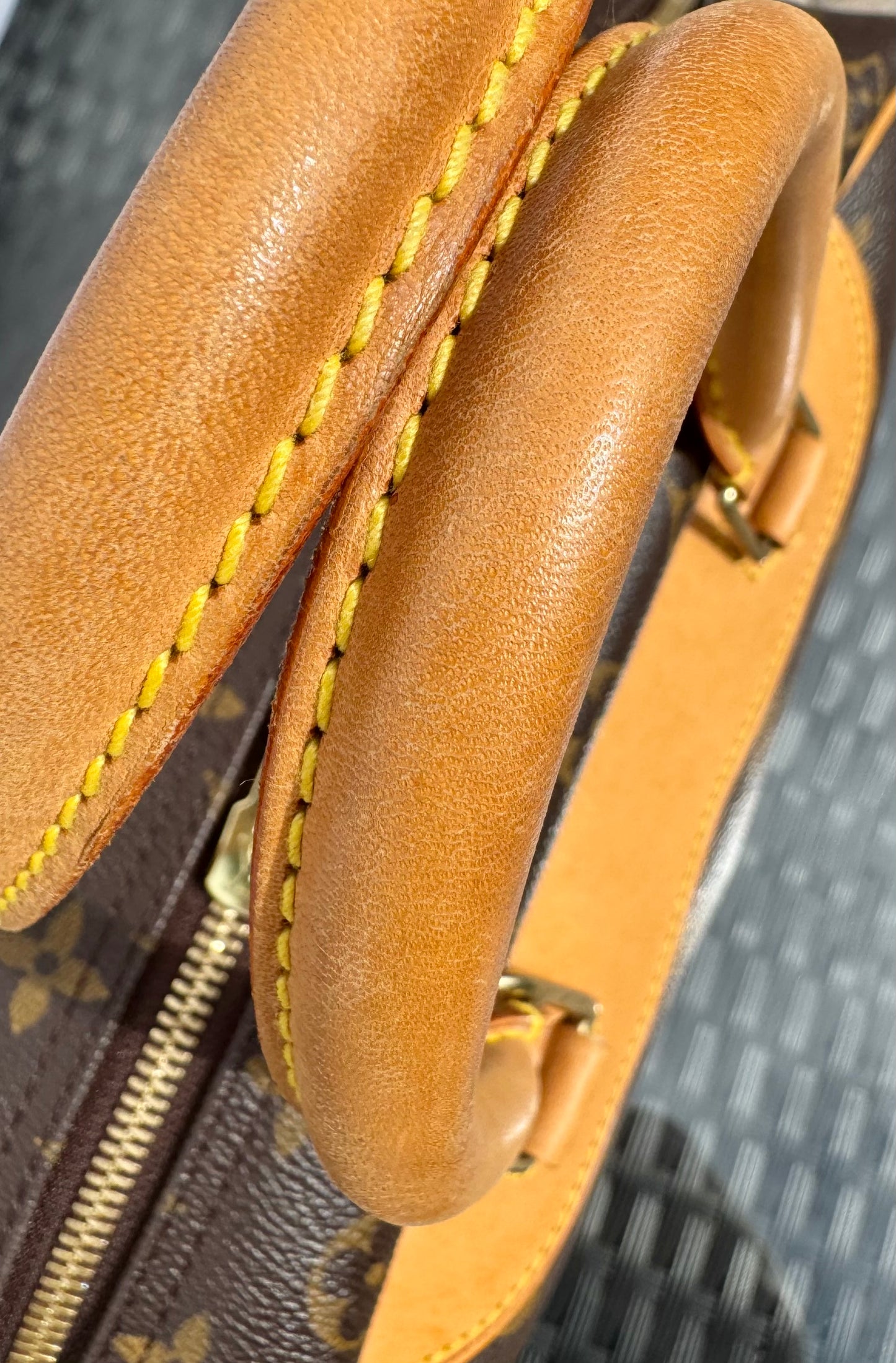 Louis Vuitton Deauville Bowling Vanity Brown Monogram Canvas