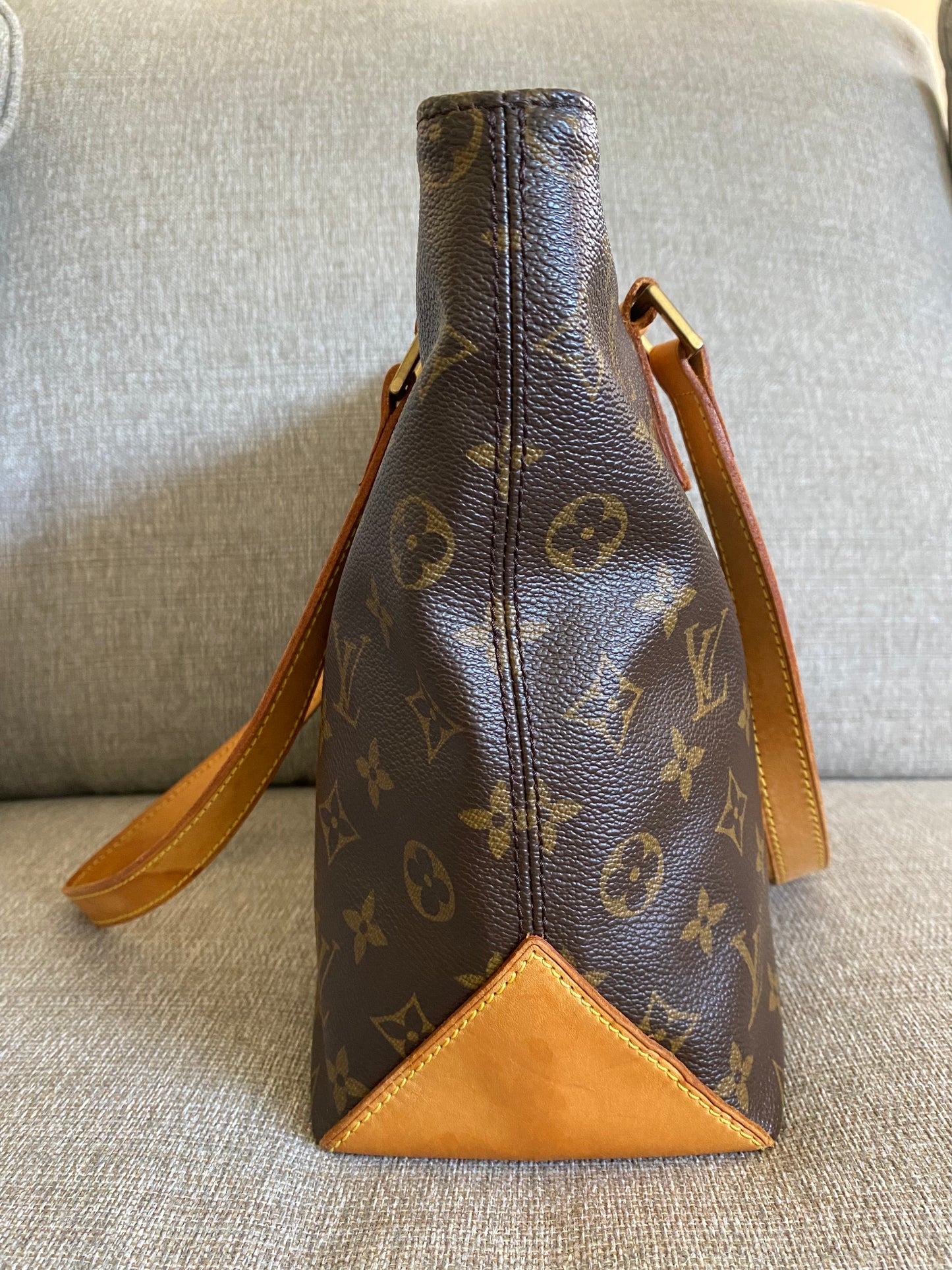 Louis Vuitton Cabas Piano Tote Brown Monogram Canvas