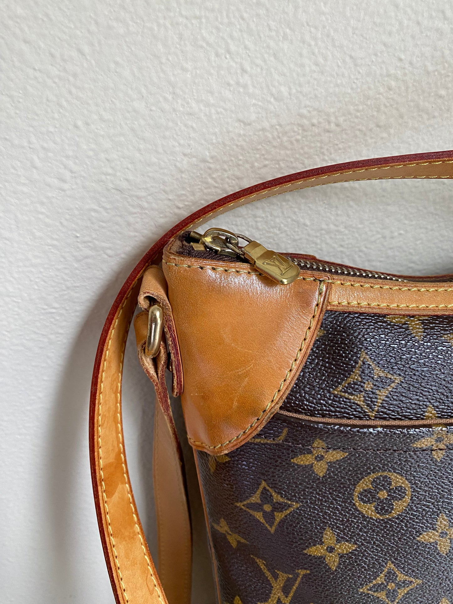 Louis Vuitton Odeon Shoulder Bag PM Brown Canvas