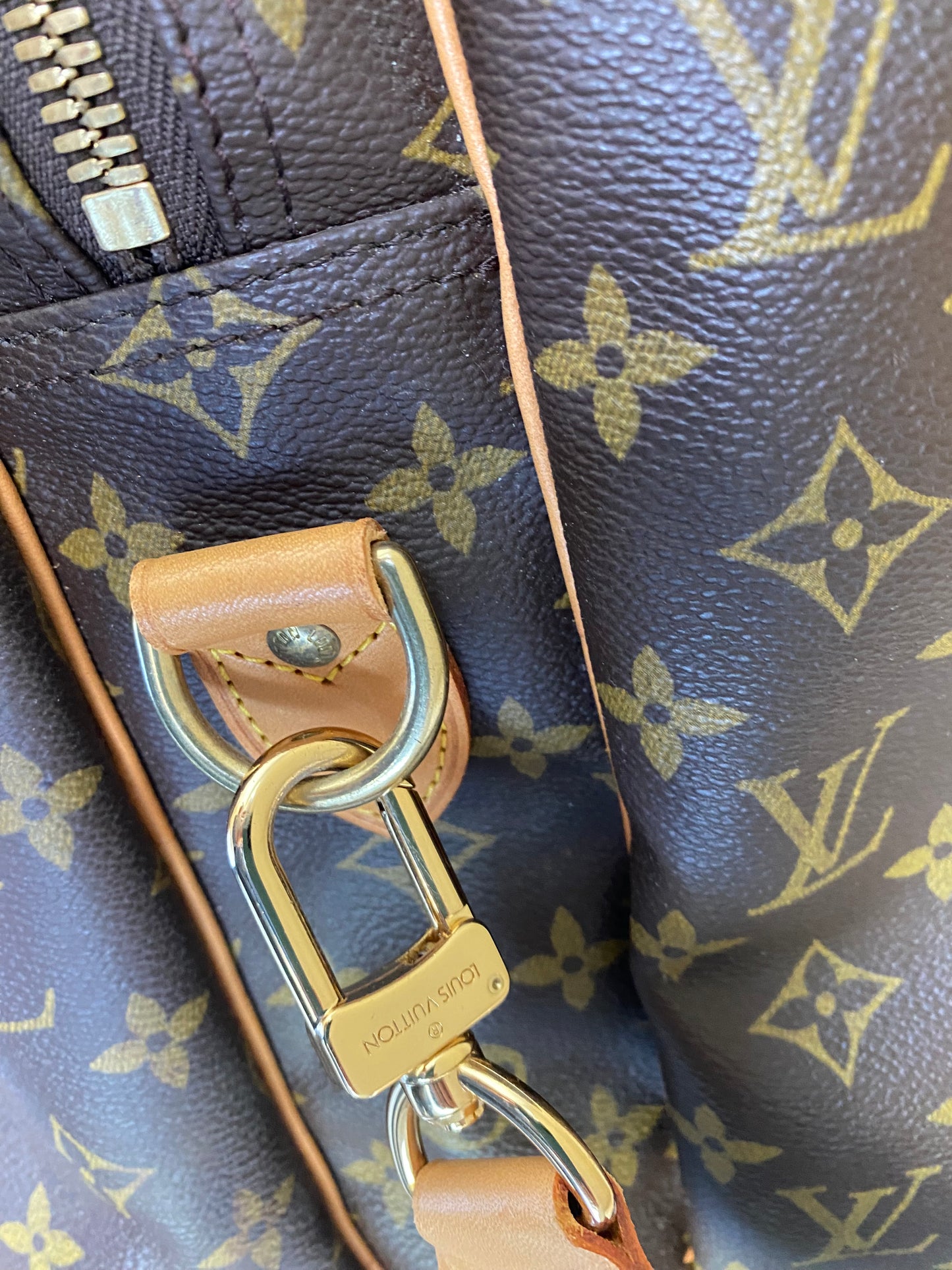Louis Vuitton Alize 3 Poches Luggage Bag 55 Large Brown Canvas