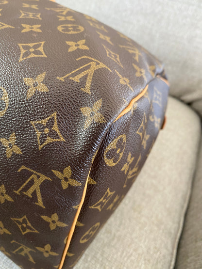 Louis Vuitton LV Keepall 45 Brown Monogram Travel Duffle Bag