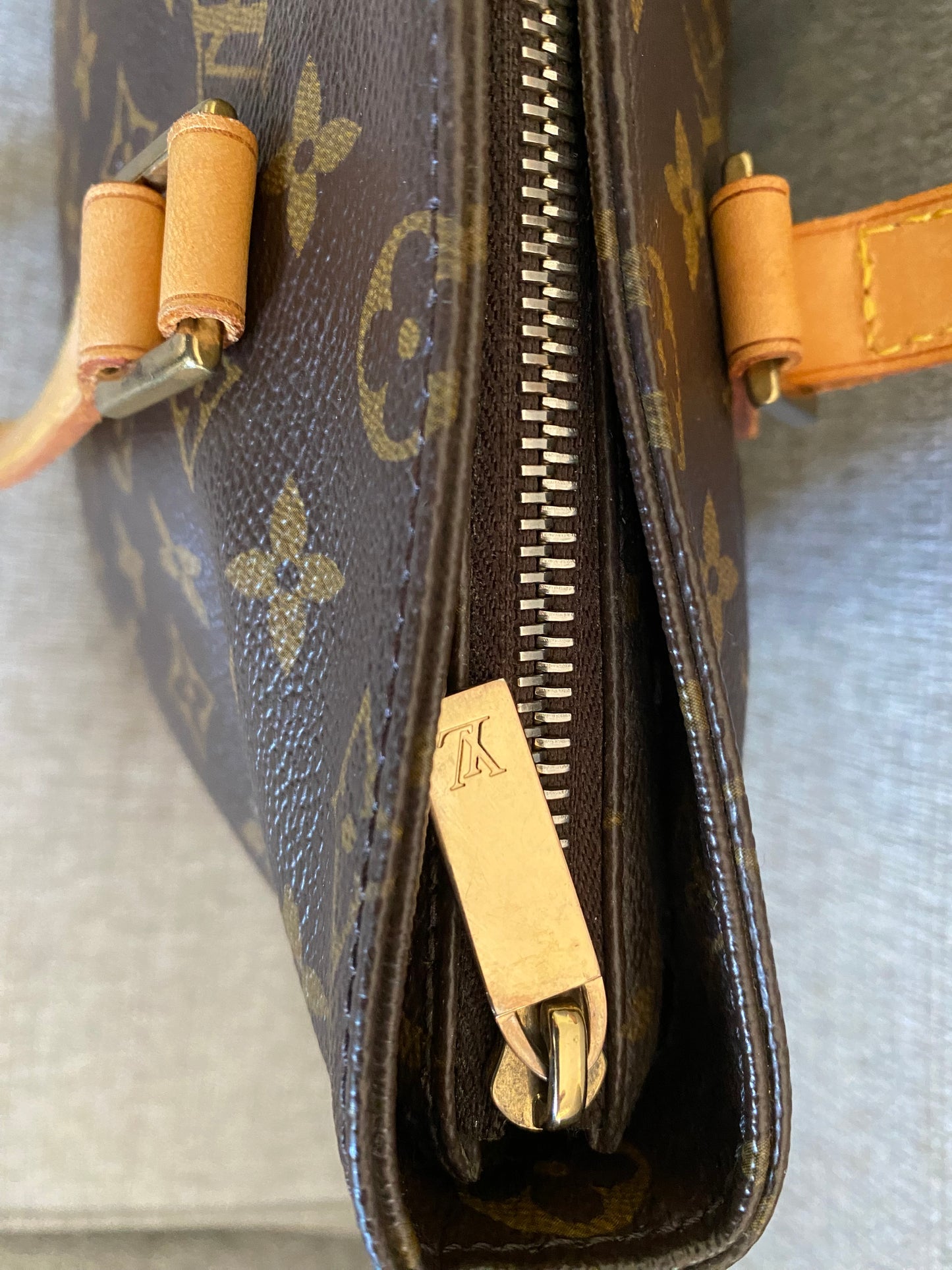 Louis Vuitton Cabas Piano Tote Brown Monogram Canvas