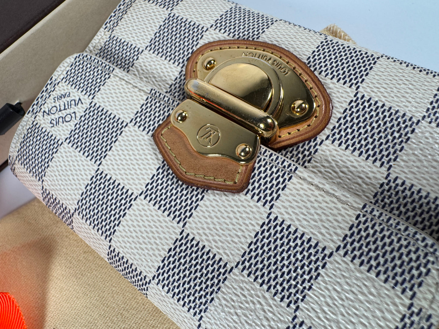 Louis Vuitton Damier Azur Portefeuille Joy Trifold Wallet
