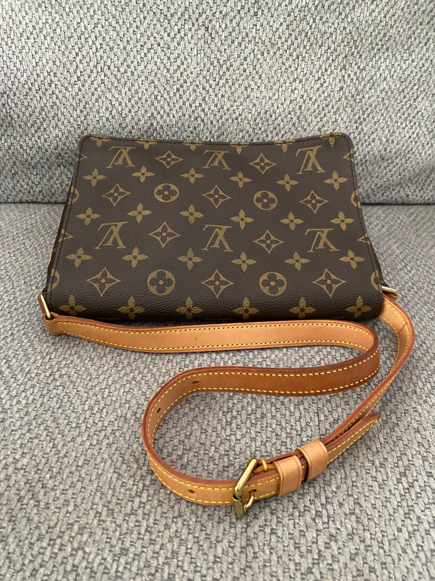 Louis Vuitton Musette Tango Short Brown Monogram Canvas