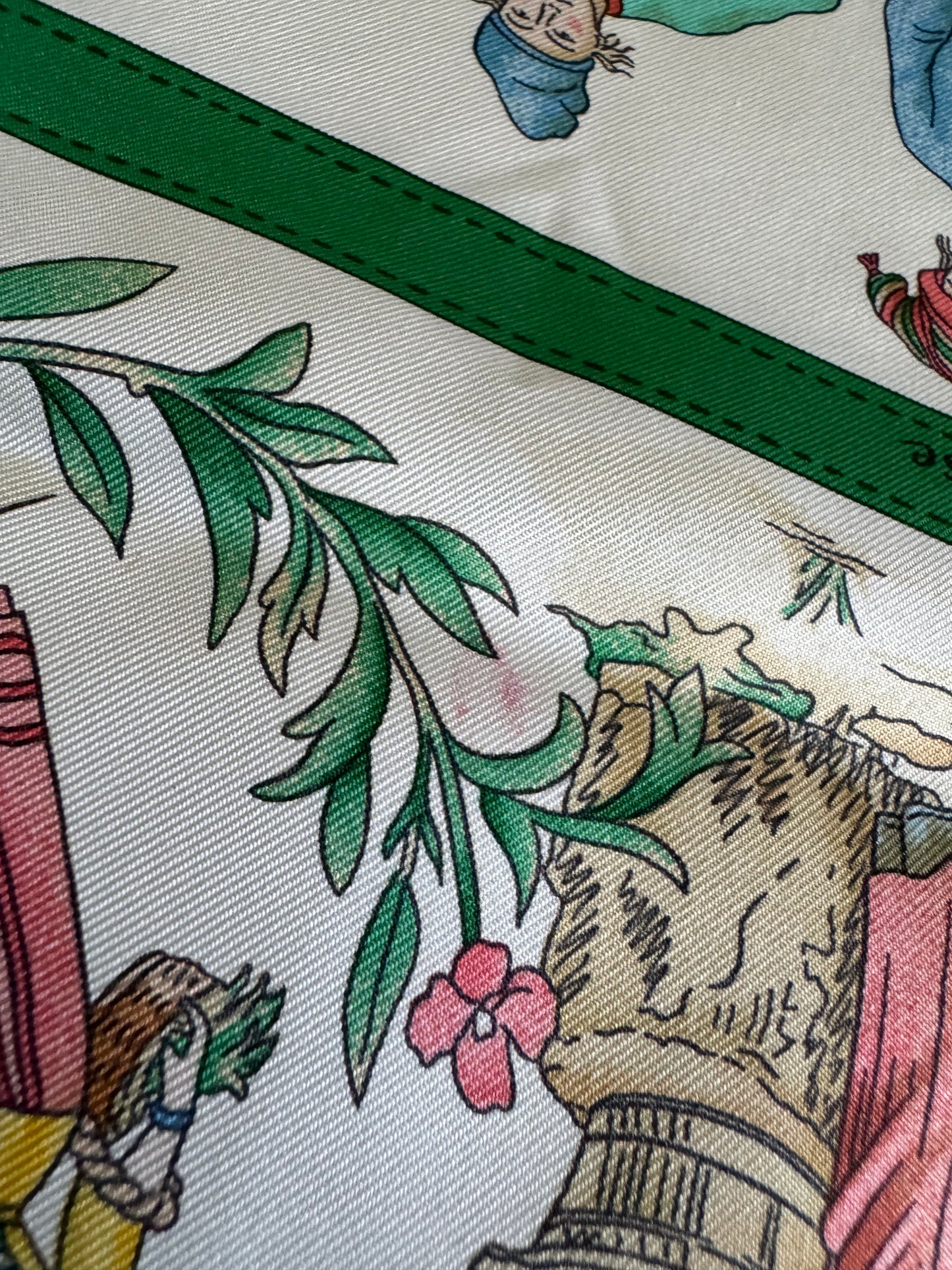 HERMES Costumes Civils Actuels Carre 90 Scarf by De La Perrier
