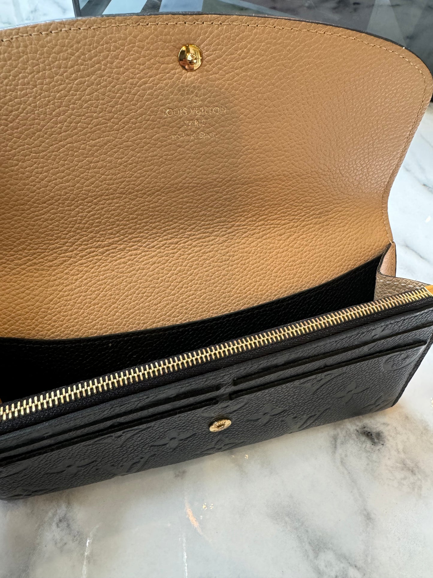 Louis Vuitton Emilie Empreinte Long Wallet Portefeuille