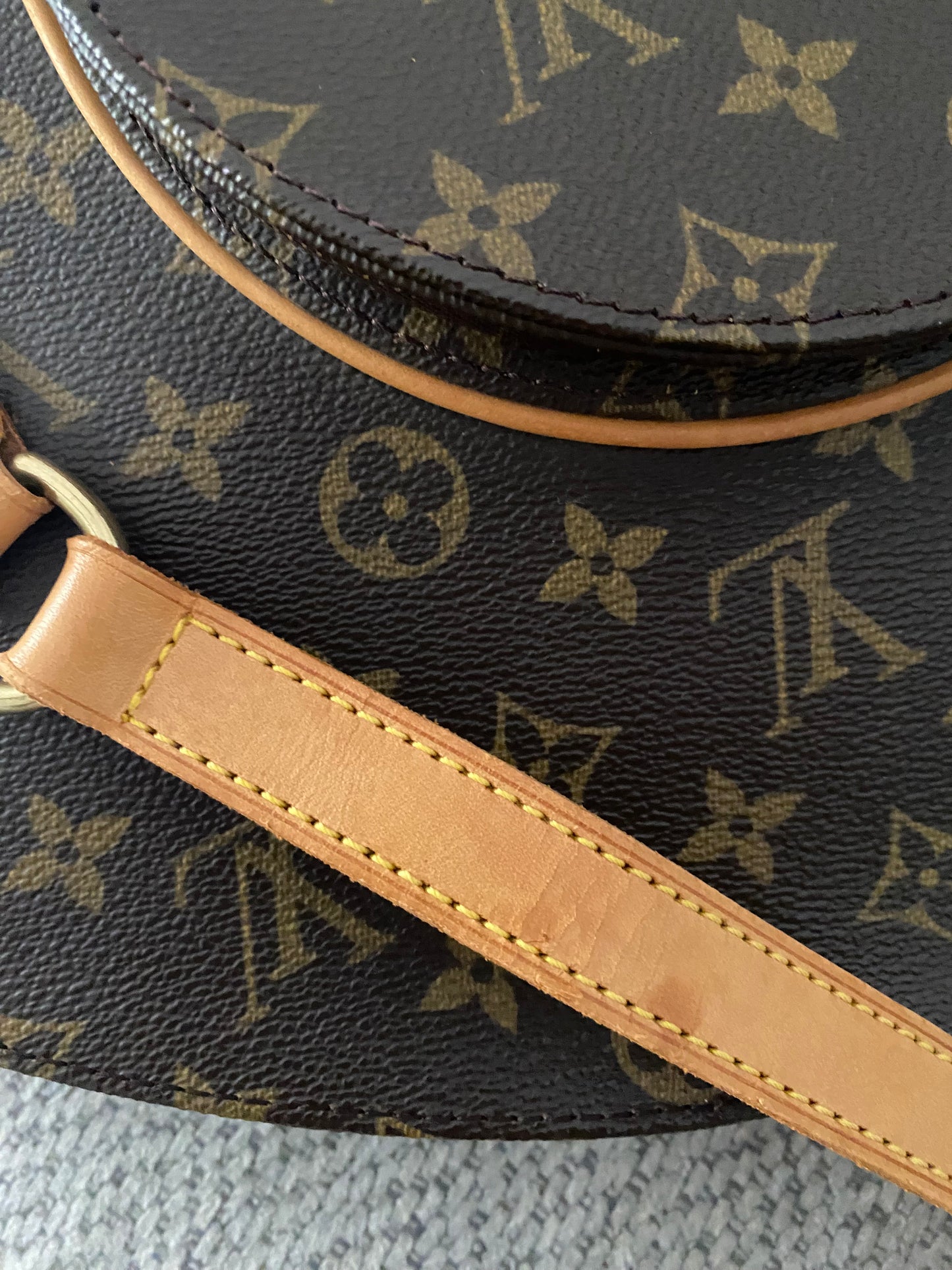 Louis Vuitton Ellipse GM Shoulder Bag Brown Canvas
