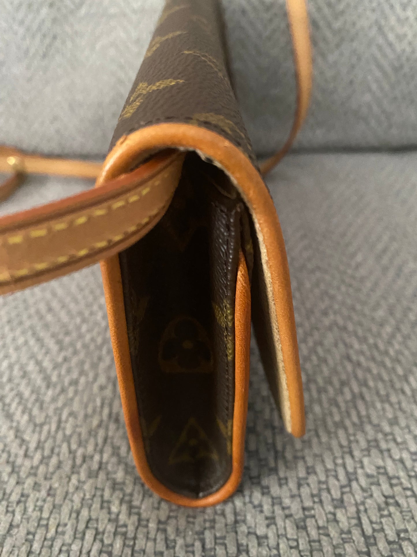 LOUIS VUITTON Pochette Twin GM 2Way Shoulder Crossbody Bag Brown Monogram Canvas
